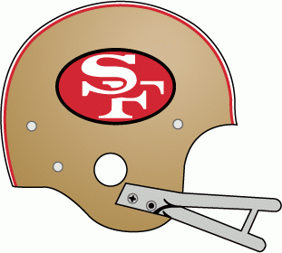 San Francisco 49ers 1964-1988 Helmet Logo iron on transfers for fabric